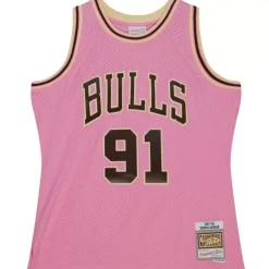 Mitchell & Ness Nba Swingman-Pink Sugar Bacon Swingman Jersey Chicago Bulls 1997-98 Dennis Rodman