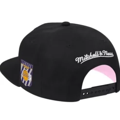 Mitchell & Ness Snapback-Pink Under Script Snapback Hwc Los Angeles Lakers