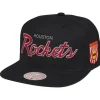 Mitchell & Ness Snapback-Pink Under Script Snapback Hwc Houston Rockets