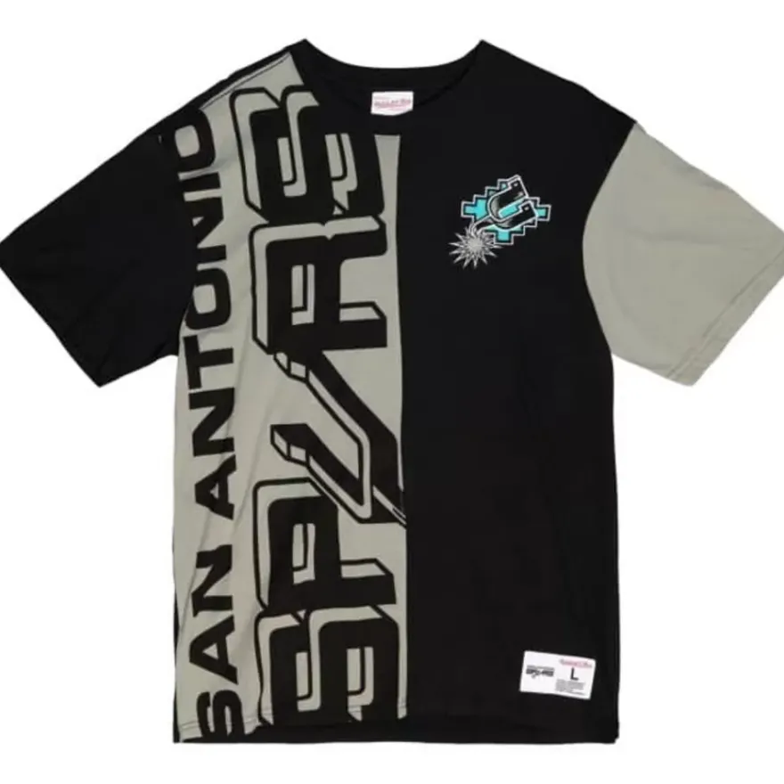 Mitchell & Ness T-Shirts & Tops-Play By Play 2.0 S/S Tee San Antonio Spurs