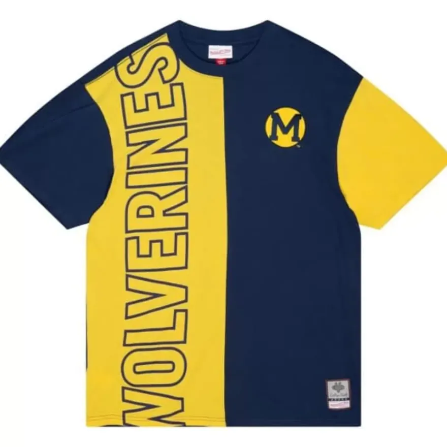 Mitchell & Ness T-Shirts & Tops-Play By Play 2.0 S/S Tee University Of Michigan