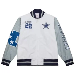 Mitchell & Ness Jackets & Outerwear-Player Burst Warm Up Jacket Dallas Cowboys Emmitt Smith