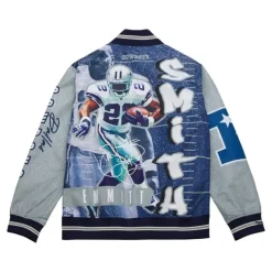 Mitchell & Ness Jackets & Outerwear-Player Burst Warm Up Jacket Dallas Cowboys Emmitt Smith