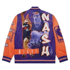 Mitchell & Ness Jackets & Outerwear-Player Burst Warm Up Jacket Phoenix Suns Steve Nash