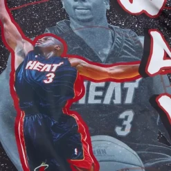 Mitchell & Ness Jackets & Outerwear-Player Burst Warm Up Jacket Miami Heat Dwyane Wade