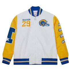 Mitchell & Ness Jackets & Outerwear-Player Burst Warm Up Jacket Los Angeles Rams Eric Dickerson