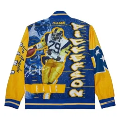 Mitchell & Ness Jackets & Outerwear-Player Burst Warm Up Jacket Los Angeles Rams Eric Dickerson