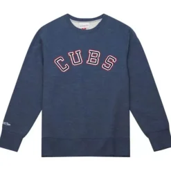 Mitchell & Ness Hoodies & Sweatshirts-Playoff Win 2.0 Crew Chicago Cubs