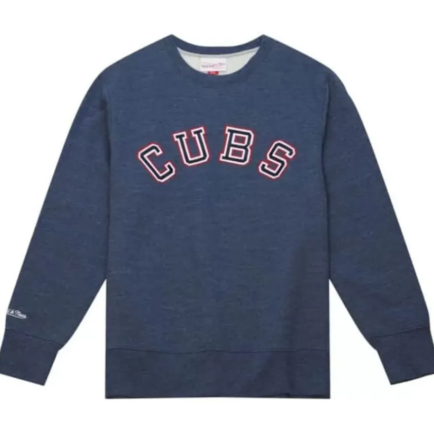 Mitchell & Ness Hoodies & Sweatshirts-Playoff Win 2.0 Crew Chicago Cubs