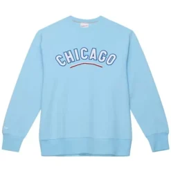 Mitchell & Ness Hoodies & Sweatshirts-Playoff Win 2.0 Crew Chicago Cubs