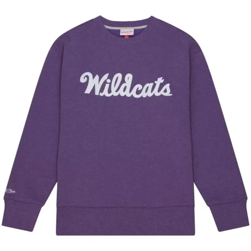 Mitchell & Ness Hoodies & Sweatshirts-Playoff Win 2.0 Crew Current Logo Kansas State University