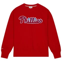 Mitchell & Ness Hoodies & Sweatshirts-Playoff Win 2.0 Crew Vintage Philadelphia Phillies