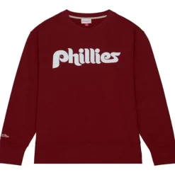 Mitchell & Ness Hoodies & Sweatshirts-Playoff Win 2.0 Crew Vintage Philadelphia Phillies