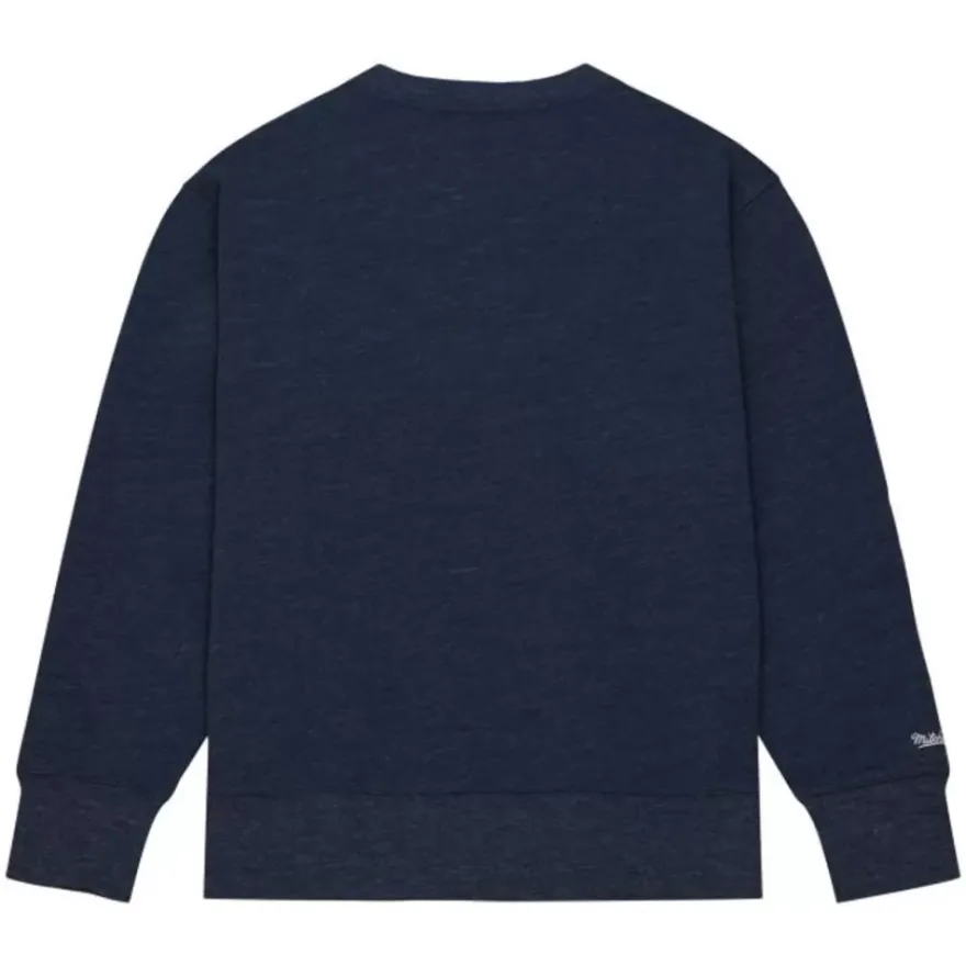 Mitchell & Ness Hoodies & Sweatshirts-Playoff Win 2.0 Crew Vintage Cleveland Guardians