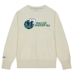 Mitchell & Ness Hoodies & Sweatshirts-Playoff Win 2.0 Crew Vintage Dallas Mavericks