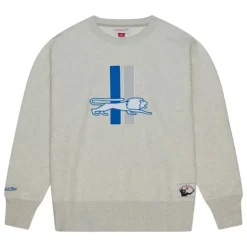 Mitchell & Ness Hoodies & Sweatshirts-Playoff Win 2.0 Crew Vintage Detroit Lions