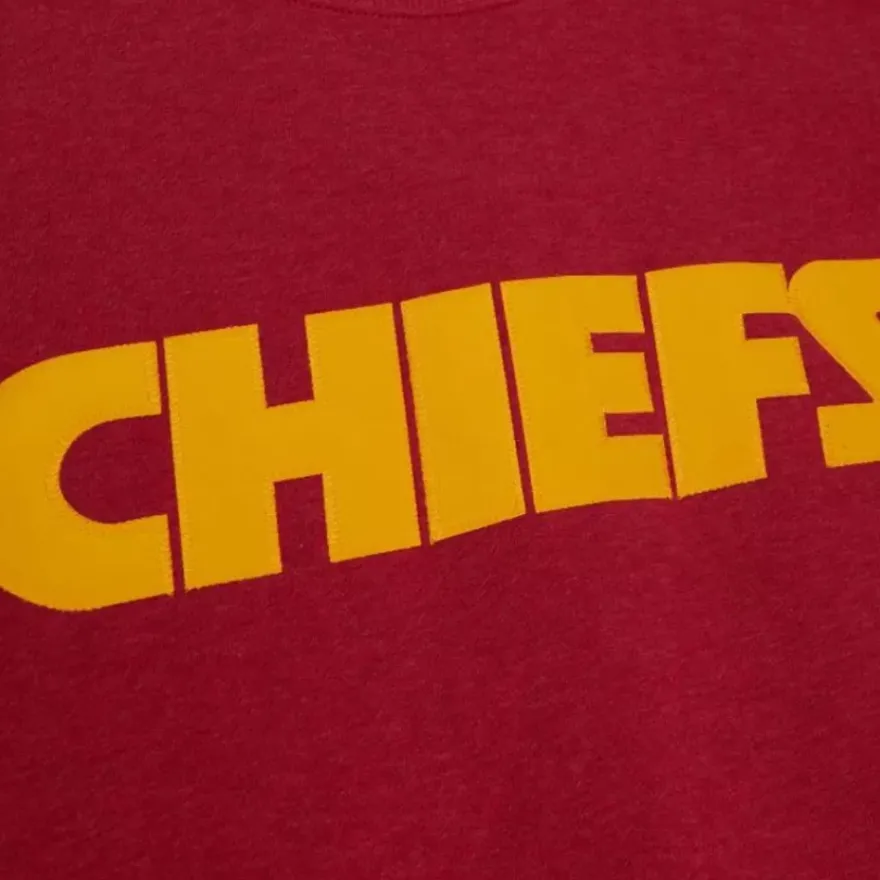 Mitchell & Ness Hoodies & Sweatshirts-Playoff Win 2.0 Crew Vintage Kansas City Chiefs