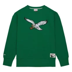 Mitchell & Ness Hoodies & Sweatshirts-Playoff Win 2.0 Crew Vintage Philadelphia Eagles