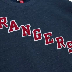 Mitchell & Ness Hoodies & Sweatshirts-Playoff Win 2.0 Crew Vintage New York Rangers
