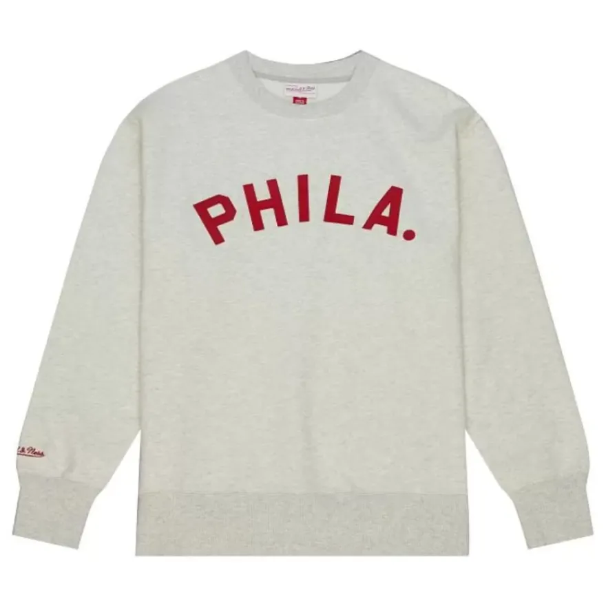 Mitchell & Ness Hoodies & Sweatshirts-Playoff Win 2.0 Crew Vintage Philadelphia Phillies