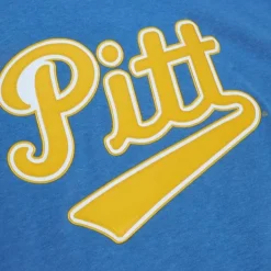 Mitchell & Ness Hoodies & Sweatshirts-Playoff Win 2.0 Crew Vintage University Of Pittsburgh
