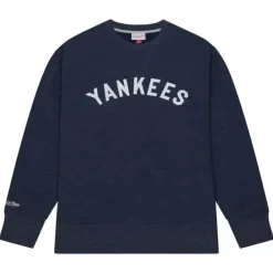 Mitchell & Ness Hoodies & Sweatshirts-Playoff Win 2.0 Crew Vintage New York Yankees