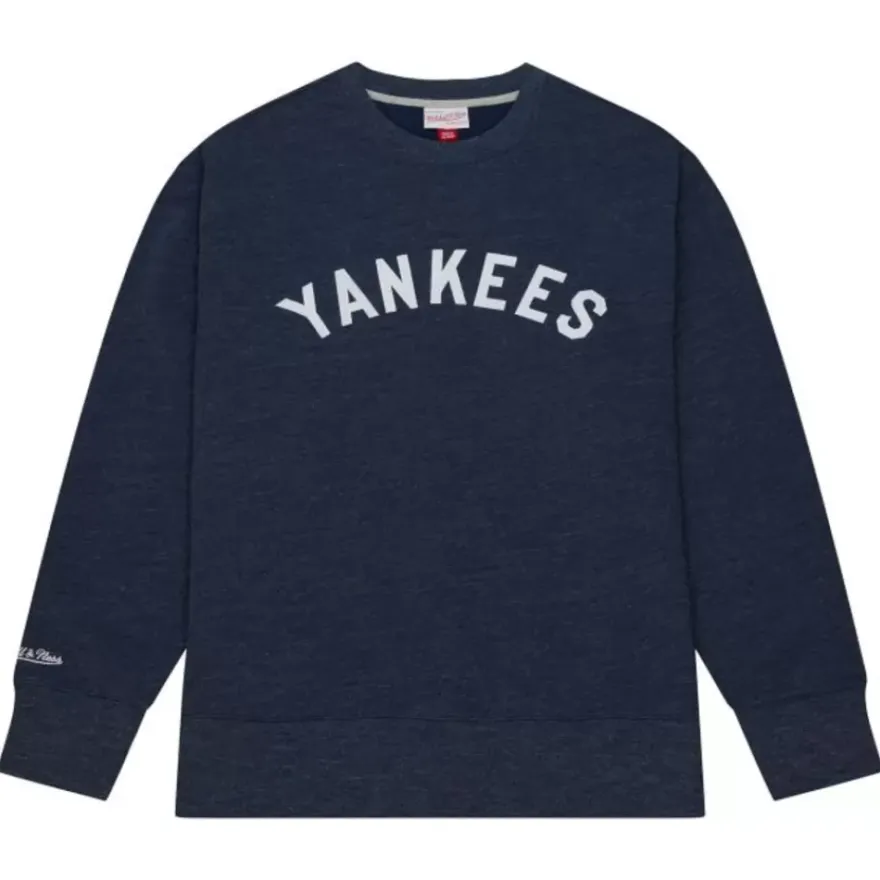 Mitchell & Ness Hoodies & Sweatshirts-Playoff Win 2.0 Crew Vintage New York Yankees