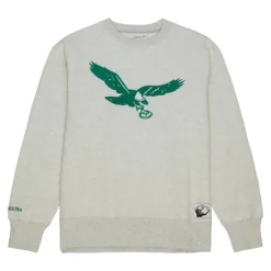 Mitchell & Ness Hoodies & Sweatshirts-Playoff Win 2.0 Crew Vintage Philadelphia Eagles