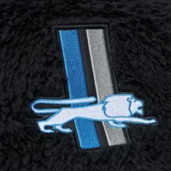 Mitchell & Ness Hoodies & Sweatshirts-Polar Fleece 1/4 Zip Pullover Hoodie Detroit Lions