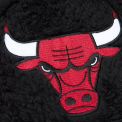 Mitchell & Ness Hoodies & Sweatshirts-Polar Fleece 1/4 Zip Pullover Hoodie Chicago Bulls