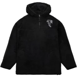 Mitchell & Ness Hoodies & Sweatshirts-Polar Fleece 1/4 Zip Pullover Hoodie Atlanta Falcons