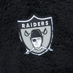 Mitchell & Ness Hoodies & Sweatshirts-Polar Fleece 1/4 Zip Pullover Hoodie Oakland Raiders
