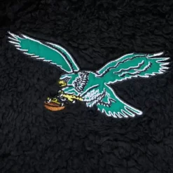 Mitchell & Ness Hoodies & Sweatshirts-Polar Fleece 1/4 Zip Pullover Hoodie Philadelphia Eagles