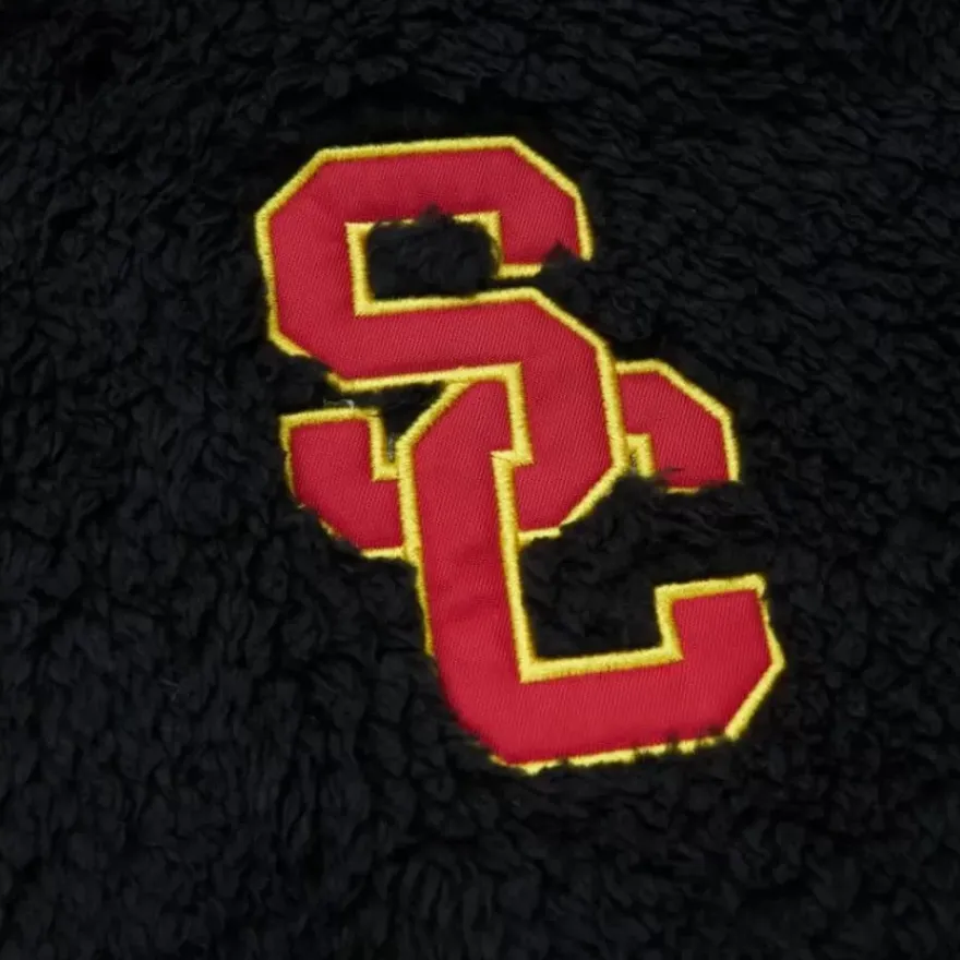 Mitchell & Ness Hoodies & Sweatshirts-Polar Fleece 1/4 Zip Pullover Hoodie Current Logo Usc