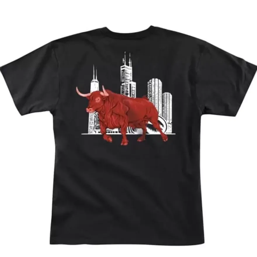 Mitchell & Ness T-Shirts & Tops-Polo G X Br Remix Ss Tee Chicago Bulls
