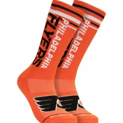 Mitchell & Ness Accessories-Power Play Crew Socks Philadelphia Flyers