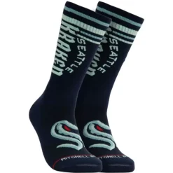 Mitchell & Ness Accessories-Power Play Crew Socks Seattle Kraken
