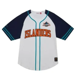 Mitchell & Ness T-Shirts & Tops-Practice Day Button Front Jersey New York Islanders