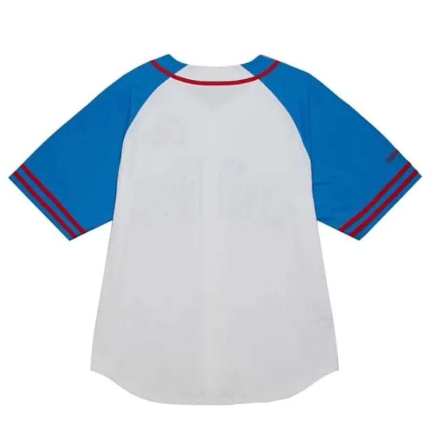 Mitchell & Ness T-Shirts & Tops-Practice Day Button Front Jersey Quebec Nordiques