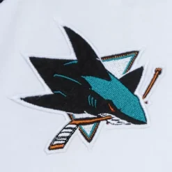 Mitchell & Ness T-Shirts & Tops-Practice Day Button Front Jersey San Jose Sharks