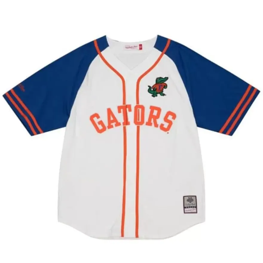 Mitchell & Ness T-Shirts & Tops-Practice Day Button Front Jersey University Of Florida