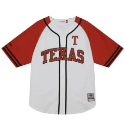 Mitchell & Ness T-Shirts & Tops-Practice Day Button Front Jersey University Of Texas At Austin