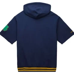 Mitchell & Ness Hoodies & Sweatshirts-Pre-Game Ss Fleece Hoodie University Of Notre Dame
