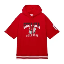 Mitchell & Ness Hoodies & Sweatshirts-Pre-Game Ss Fleece Hoodie University Of Georgia