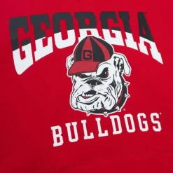 Mitchell & Ness Hoodies & Sweatshirts-Pre-Game Ss Fleece Hoodie University Of Georgia