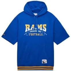 Mitchell & Ness Hoodies & Sweatshirts-Pre-Grame Ss Fleece Hoodie Los Angeles Rams
