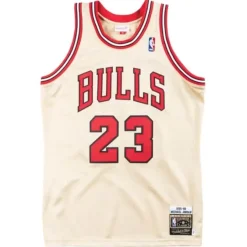 Mitchell & Ness Nba Authentic-Premium Gold Jersey Chicago Bulls 1995-96 Michael Jordan