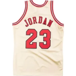 Mitchell & Ness Nba Authentic-Premium Gold Jersey Chicago Bulls 1995-96 Michael Jordan