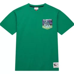 Mitchell & Ness T-Shirts & Tops-Premium Pocket Photo Tee Philadelphia Eagles Reggie White