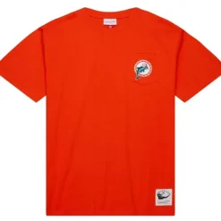 Mitchell & Ness T-Shirts & Tops-Premium Pocket Tee Miami Dolphins